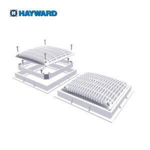 Rejilla cuadrada con marco de 9x9 pulg - Hayward